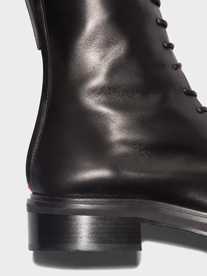 Women Aeyde MAX Black LaceUp Ankle Boot Aeyde Ankle Boots
