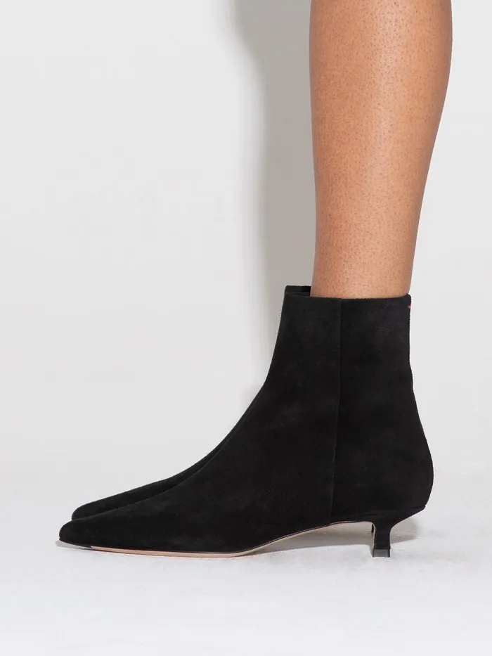 Women Aeyde SOFIE Black Suede Ankle Boot Aeyde Ankle Boots