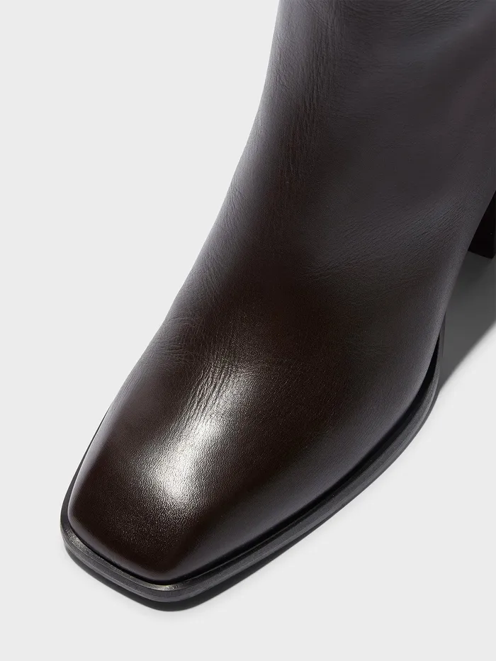 Women Aeyde TERESA Moka KneeHigh Boot Aeyde KneeHigh Boots