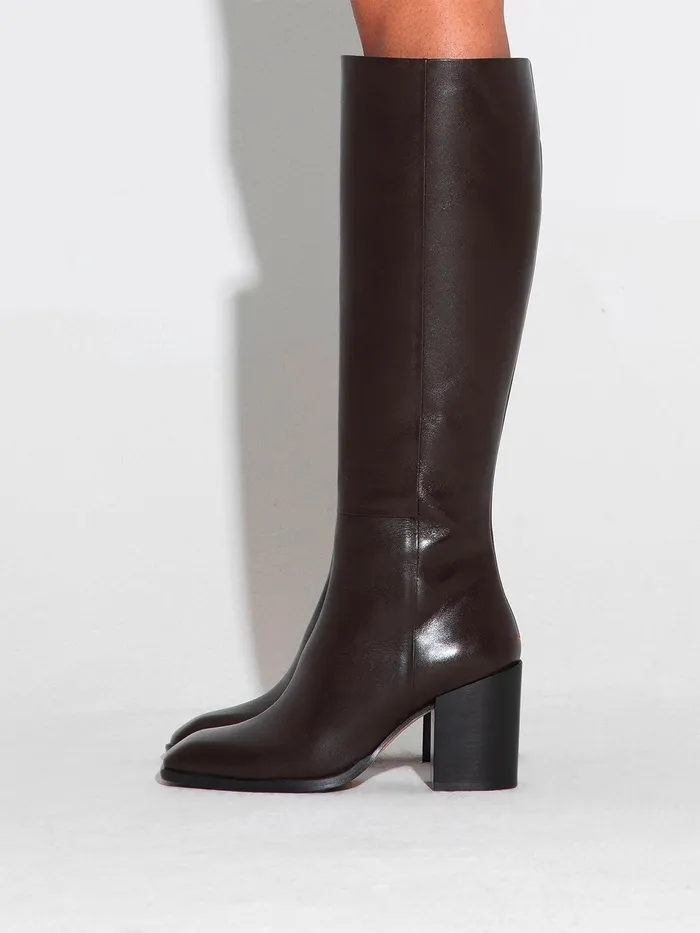 Women Aeyde TERESA Moka KneeHigh Boot Aeyde KneeHigh Boots