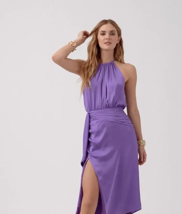 Women Amanda Ruched Midi Dress Cabernet Ramy Brook Dresses Women Amanda Ruched Midi Dress Cabernet Ramy Brook Dresses