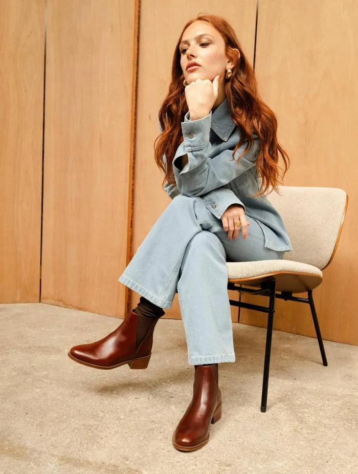 Women Ankle Boots Bobbies Camden Turkish Coffee