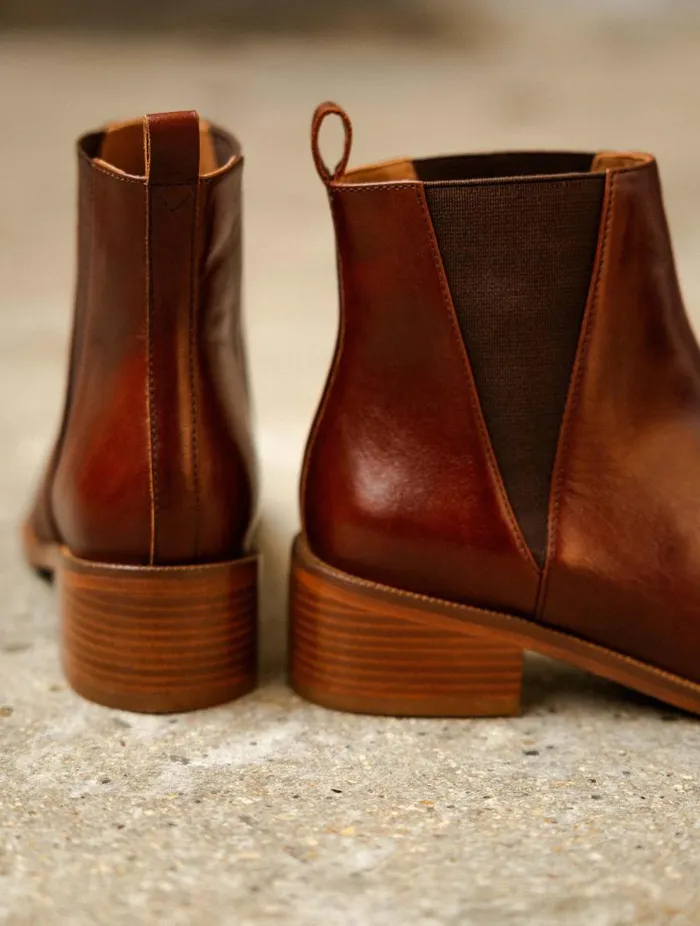 Women Ankle Boots Bobbies Camden Turkish Coffee