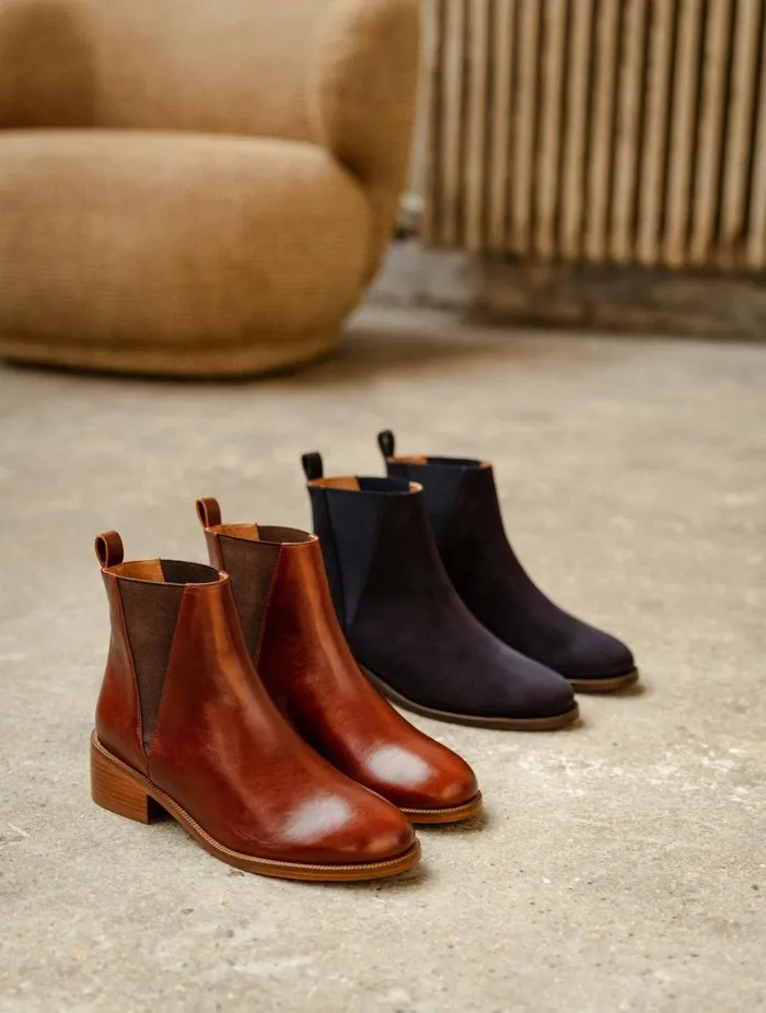 Women Ankle Boots Bobbies Camden Turkish Coffee