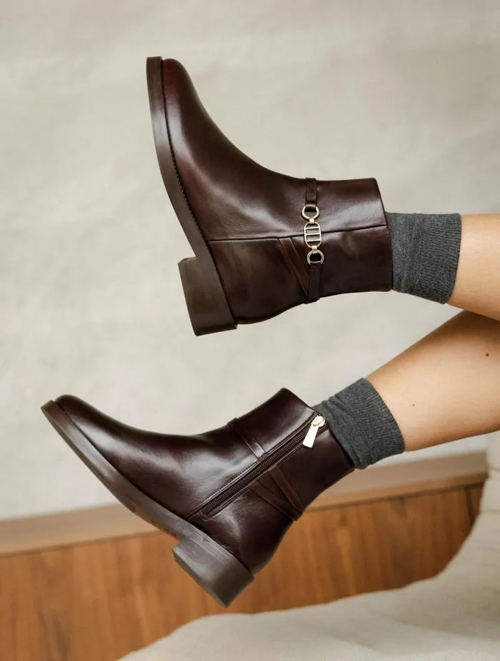 Women Ankle Boots Bobbies Yona Irish Coffee