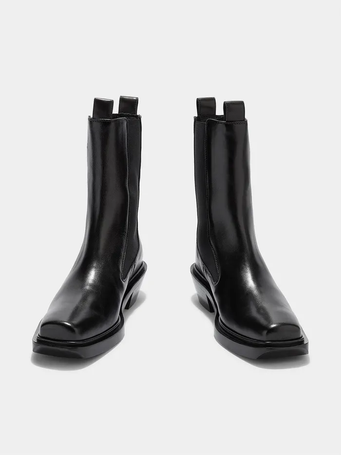 Women Antonia Leather Biker Boots Aeyde Ankle Boots