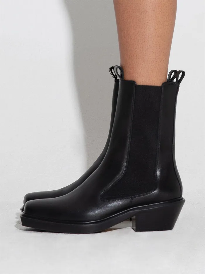 Women Antonia Leather Biker Boots Aeyde Ankle Boots