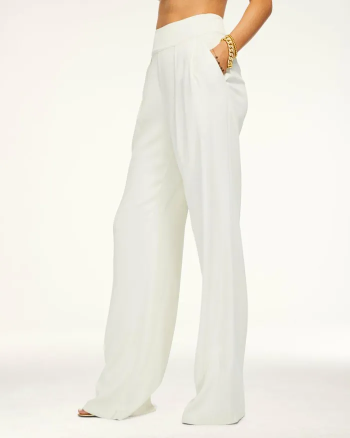 Women Ava Wide Leg Pant Ivory Ramy Brook Pants