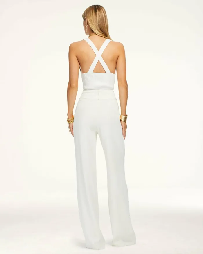 Women Ava Wide Leg Pant Ivory Ramy Brook Pants Women Ava Wide Leg Pant Ivory Ramy Brook Pants