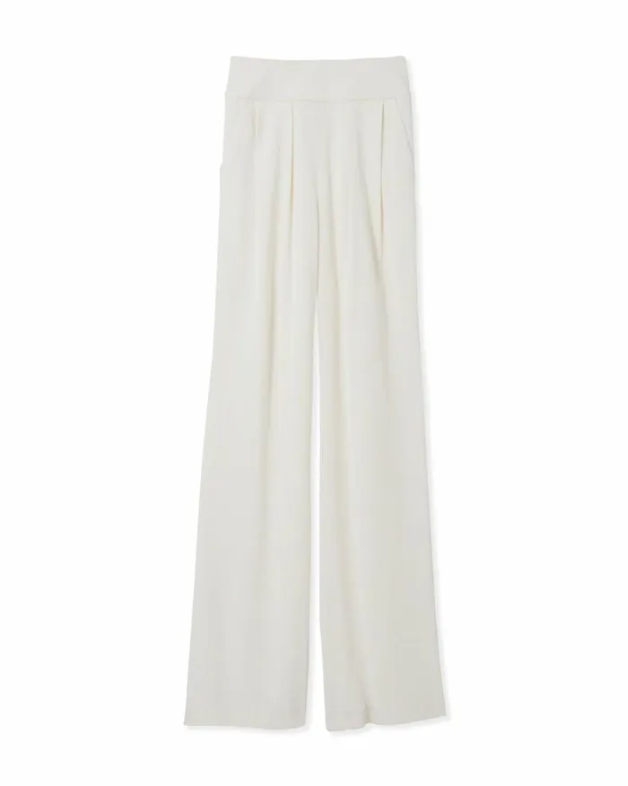 Women Ava Wide Leg Pant Ivory Ramy Brook Pants Women Ava Wide Leg Pant Ivory Ramy Brook Pants