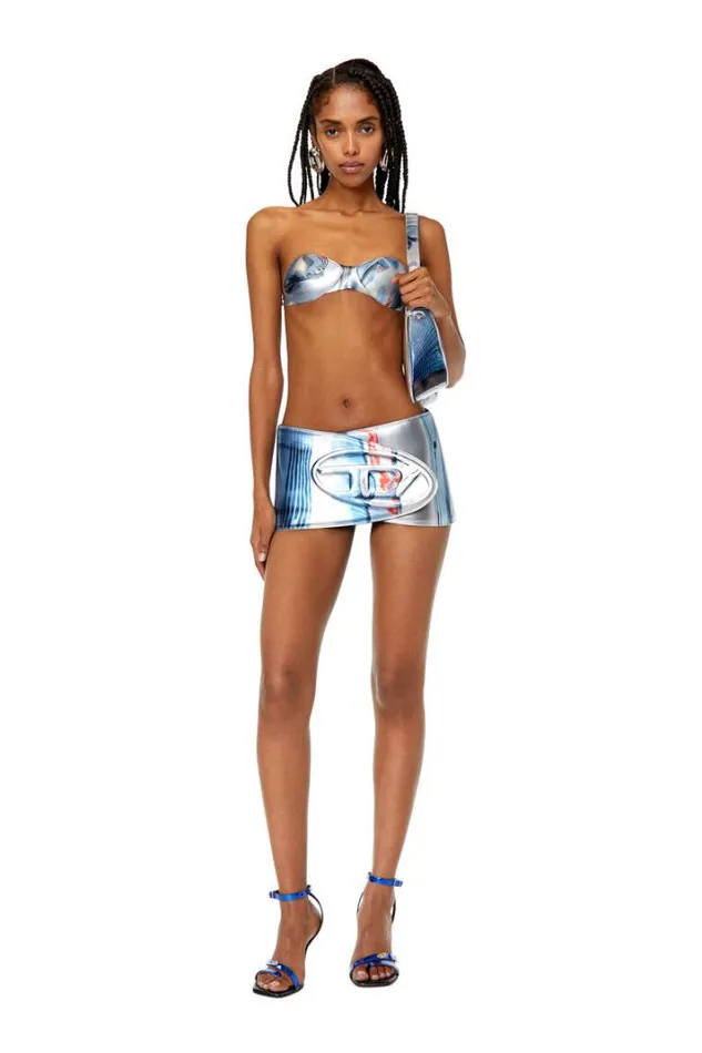 Women BBerny Silver Diesel Skirts Women BBerny Silver Diesel Skirts