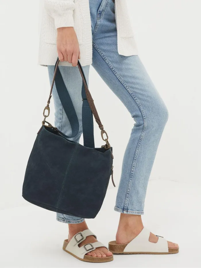 Women Bags and Purses Fat Face Teal Blue The Valletta Bag