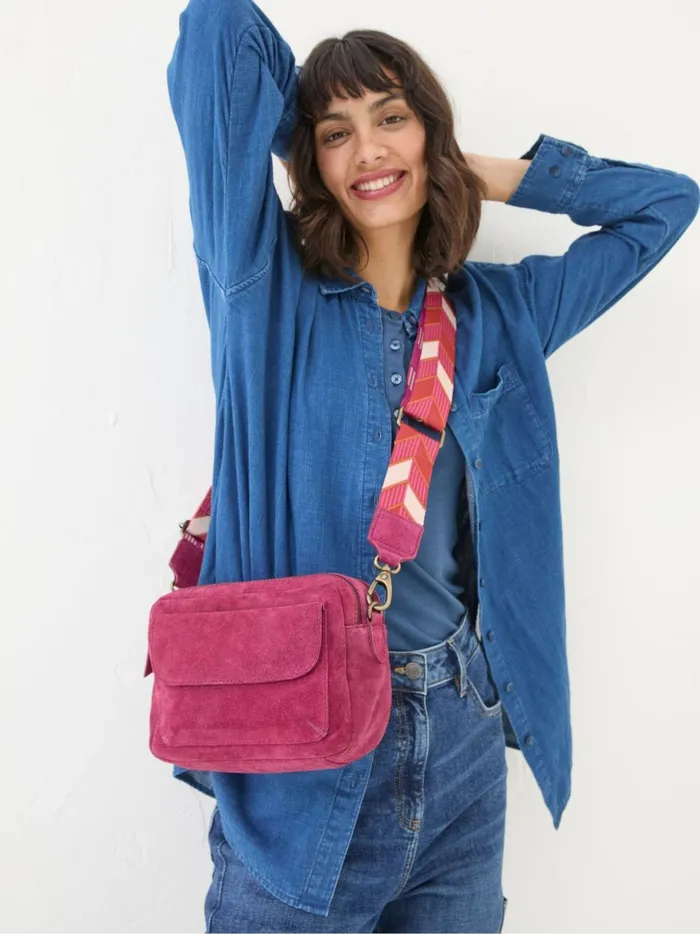 Women Bags and Purses Fat Face The Oslo Pink Camera Bag