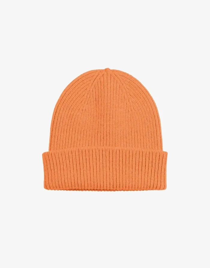 Women Beanies Colorful Standard Merino Wool Beanie Sandstone Orange