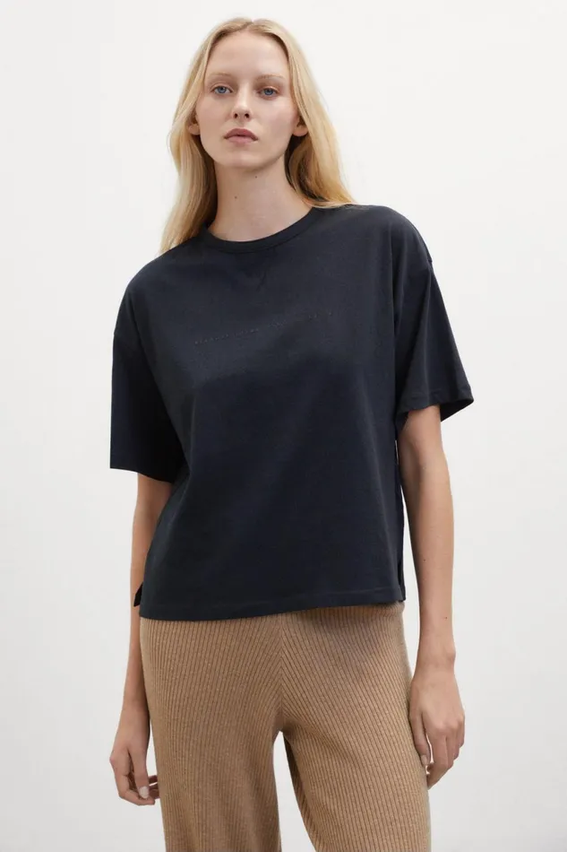 Women Black Odese TShirt Ecoalf TShirts