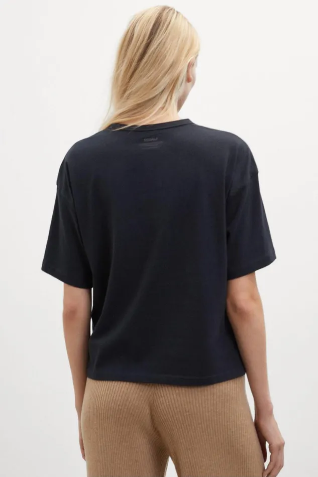 Women Black Odese TShirt Ecoalf TShirts