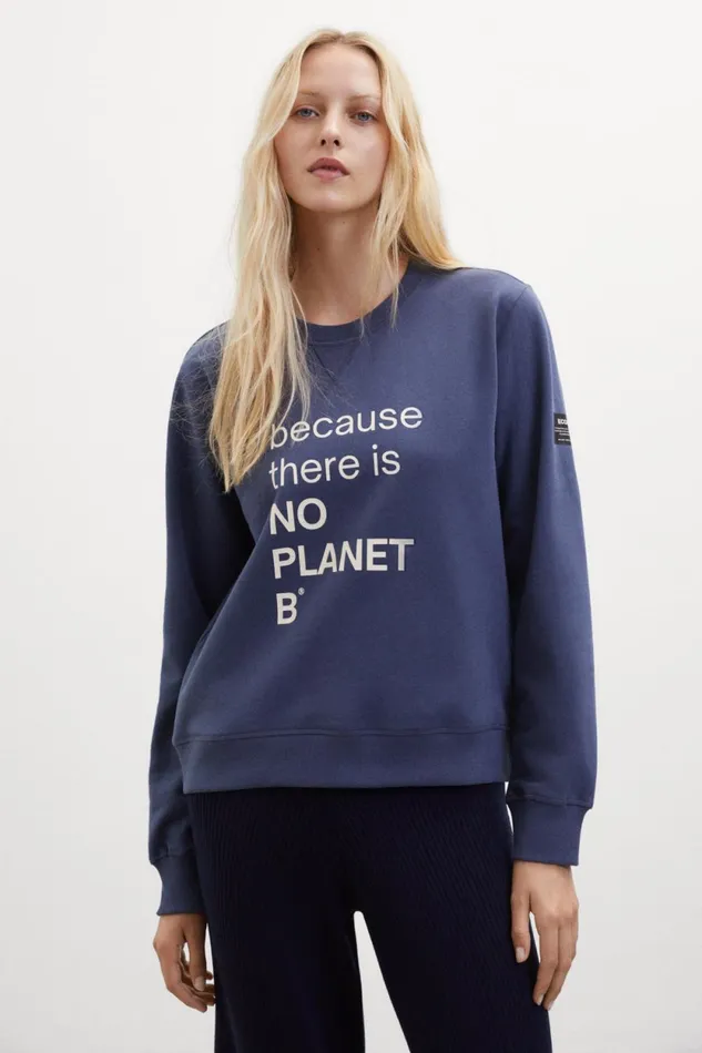 Women Blue Dublin Sweatshirt Ecoalf Sweatshirts