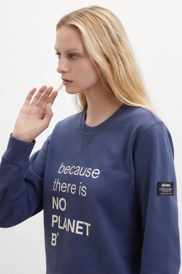 Women Blue Dublin Sweatshirt Ecoalf Sweatshirts