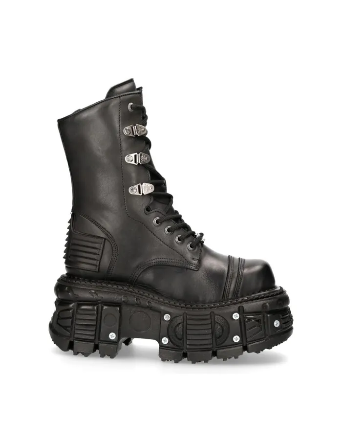 Women Boot Black Imperfect MTank001C8 New Rock Platform Women Boot Black Imperfect MTank001C8 New Rock Platform