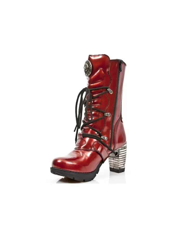 Women Boot Black MTr003C10 New Rock Military Women Boot Black MTr003C10 New Rock Military
