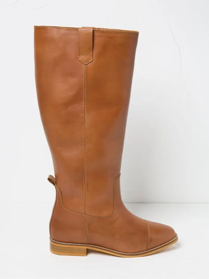 Women Boots Fat Face Victoria Brown Riding Boots