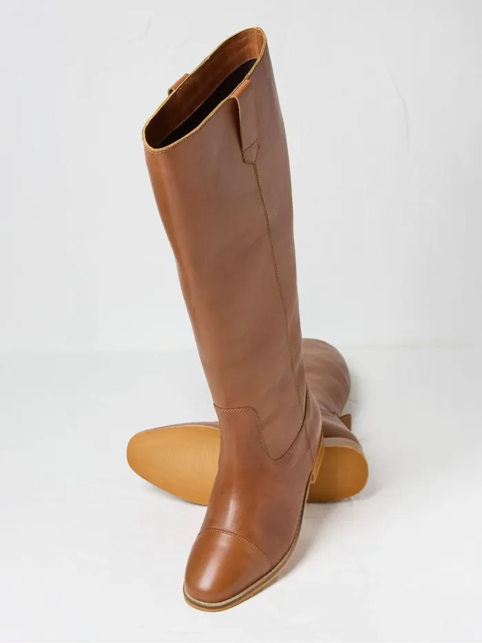 Women Boots Fat Face Victoria Brown Riding Boots