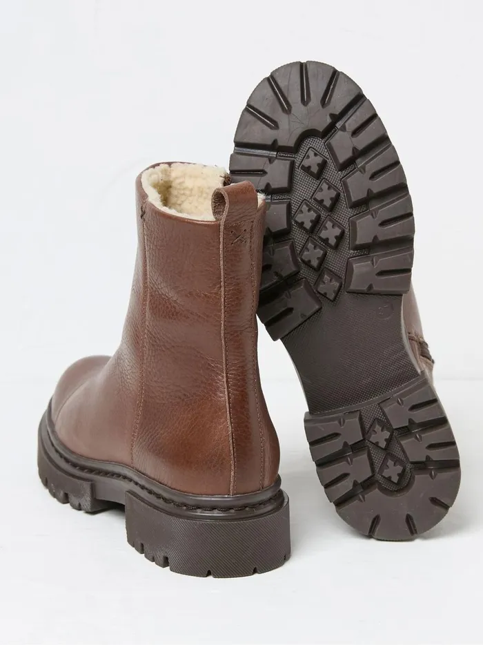Women Boots Fat Face Winslie Chocolate Brown Chunky Boots