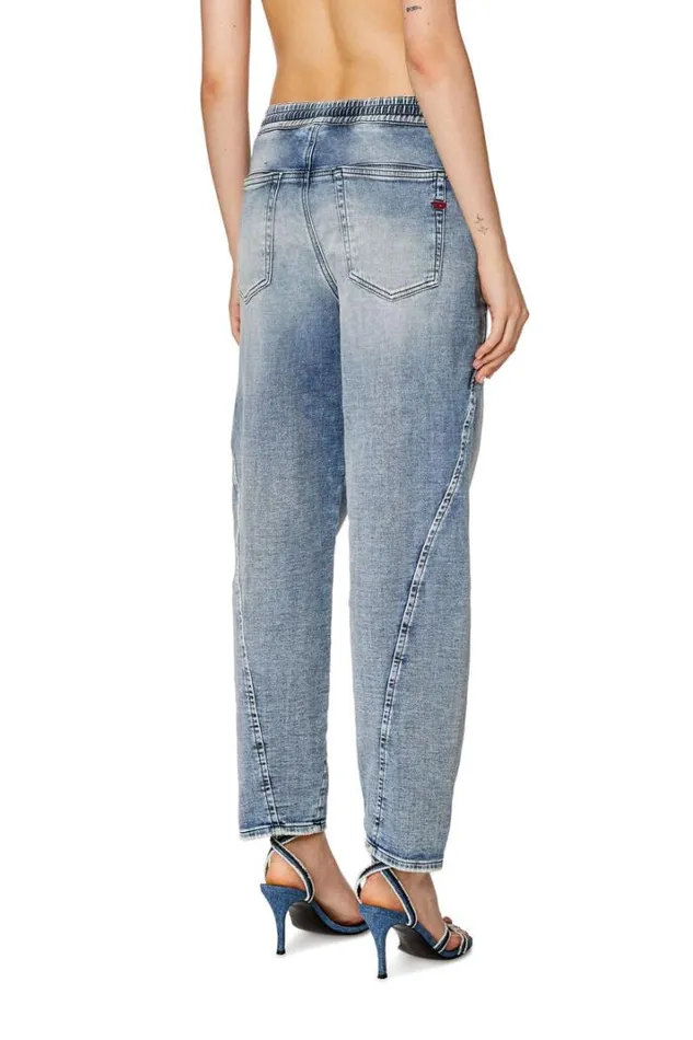 Women Boyfriend Krailey Joggjeans 068fl Medium Blue Diesel Boyfriend Women Boyfriend Krailey Joggjeans 068fl Medium Blue Diesel Boyfriend