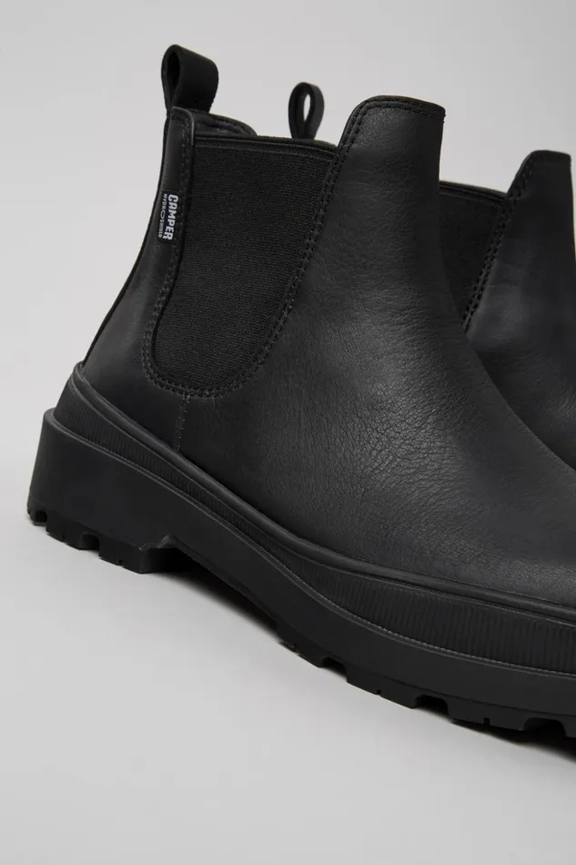 Women Brutus Trek HYDROSHIELD MICHELIN Black Leather Ankle Boots Camper Casual Shoes