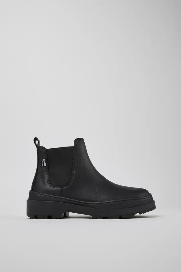 Women Brutus Trek HYDROSHIELD MICHELIN Black Leather Ankle Boots Camper Casual Shoes