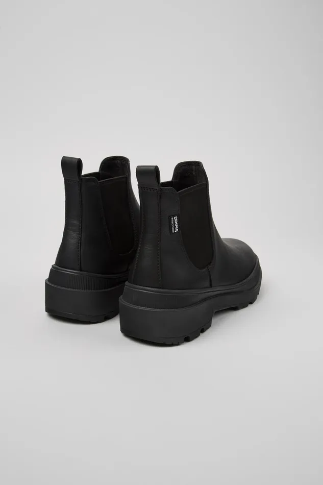 Women Brutus Trek HYDROSHIELD MICHELIN Black Leather Ankle Boots Camper Casual Shoes