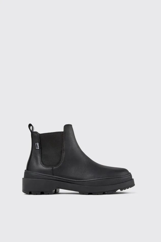 Women Brutus Trek HYDROSHIELD MICHELIN Black Leather Ankle Boots Camper Casual Shoes