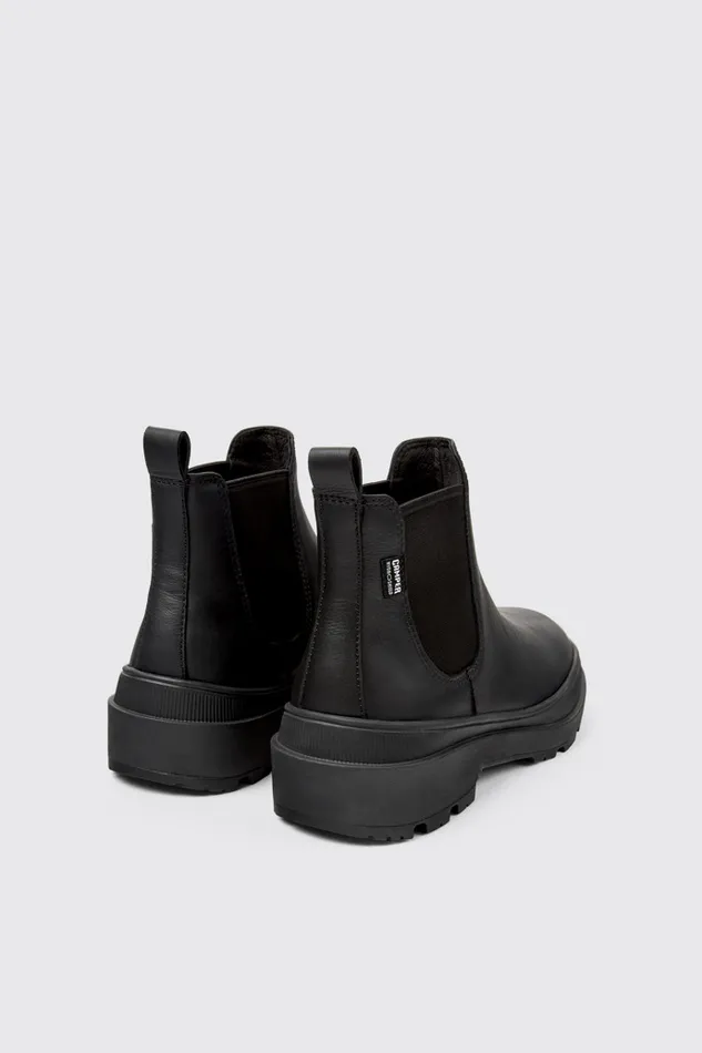 Women Brutus Trek HYDROSHIELD MICHELIN Black Leather Ankle Boots Camper Casual Shoes