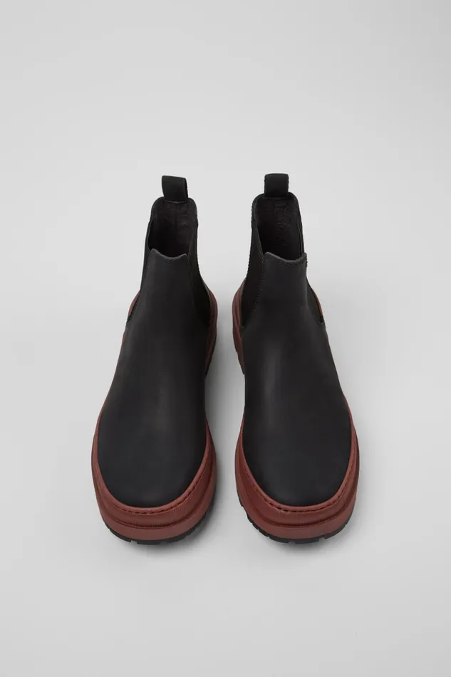 Women Brutus Trek MICHELIN Black Nubuck Ankle Boots Camper Ankle Boots