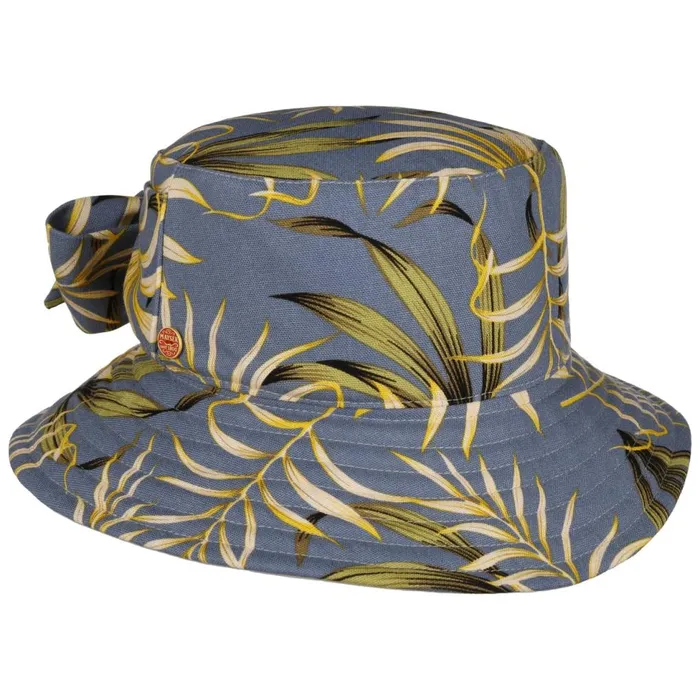 Women Bucket Hats Mayser Malu Leaves Bucket Reversible Hat Blue Women Bucket Hats Mayser Malu Leaves Bucket Reversible Hat Blue