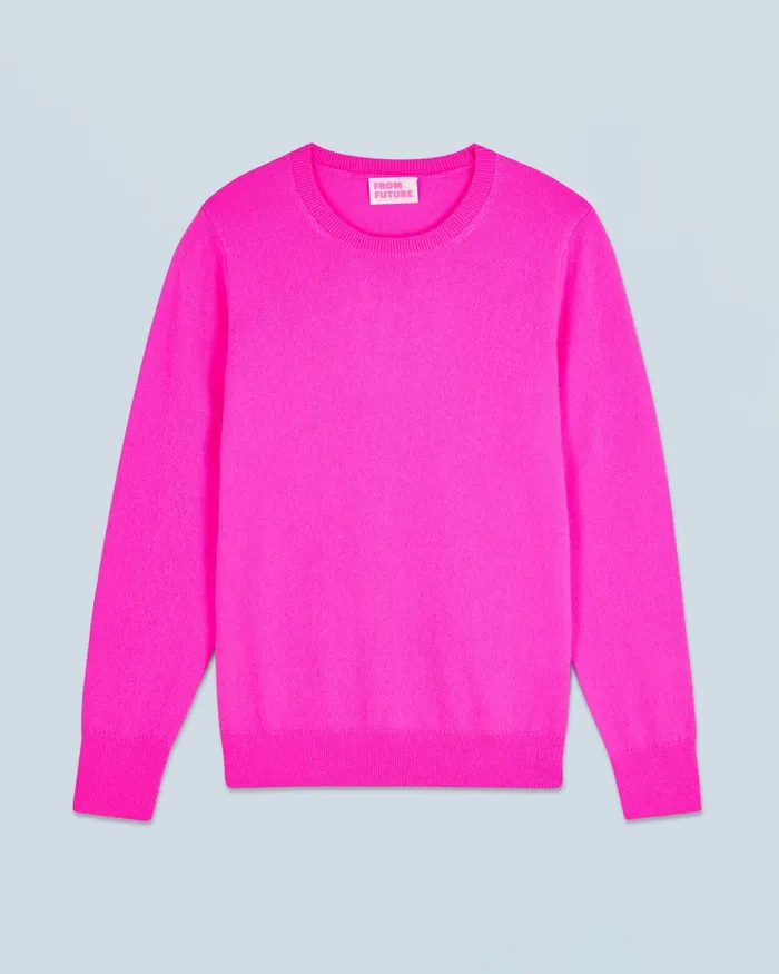Women Cashmere Sweaters From Future Basic Crewneck Sweater Utopic Pink
