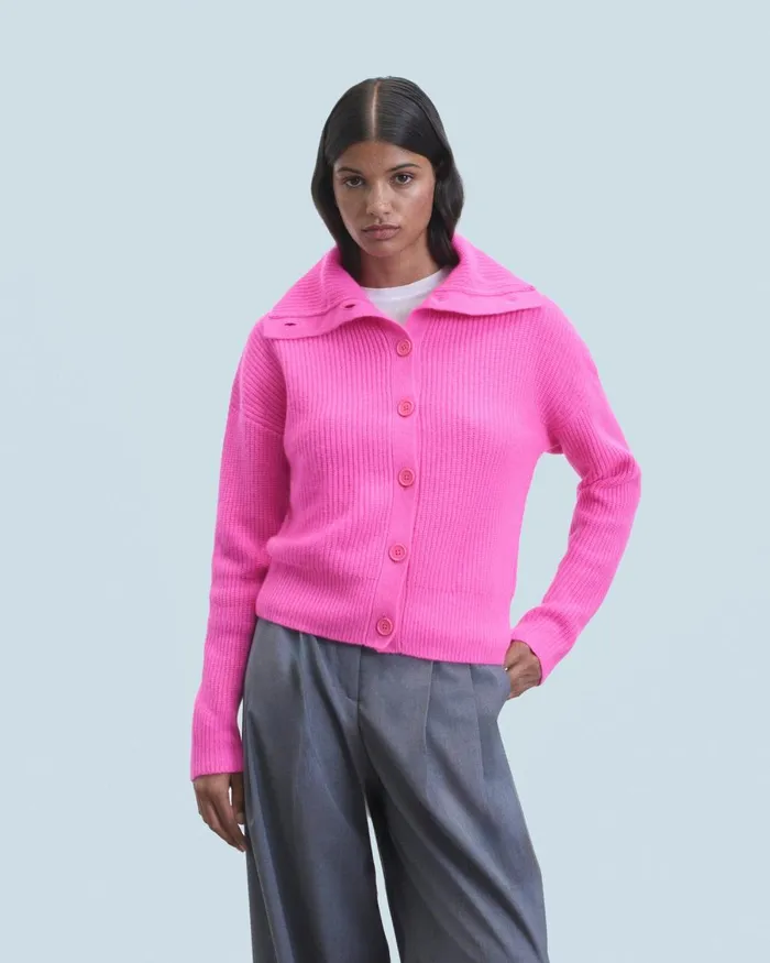 Women Cashmere Sweaters From Future Cardigan Sweater Utopic Pink