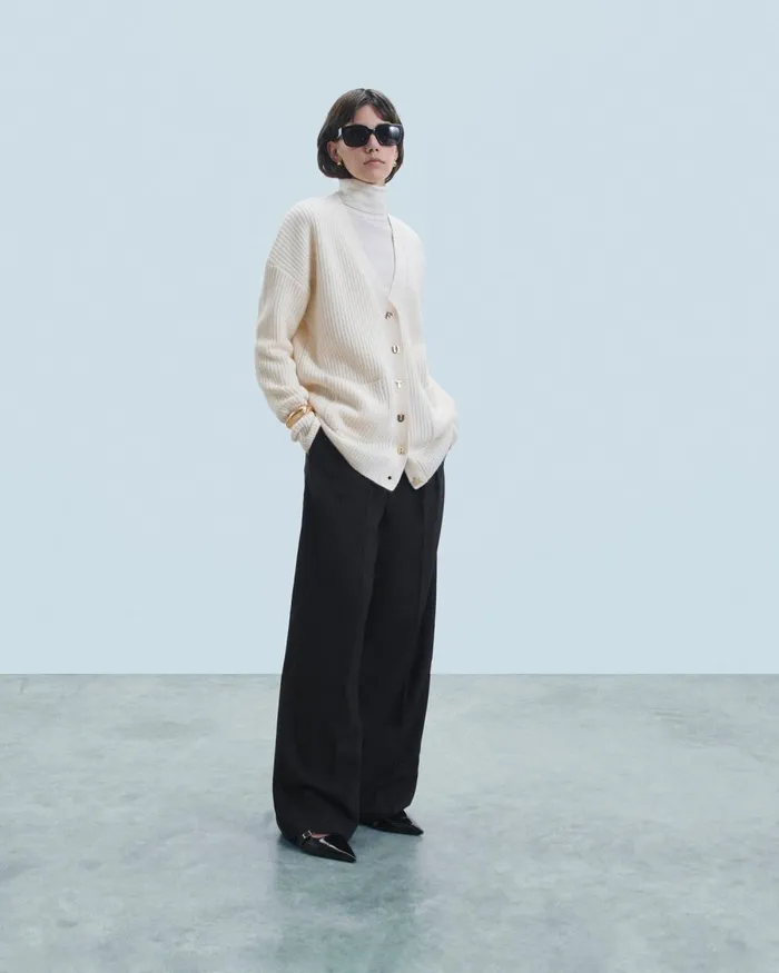 Women Cashmere Sweaters From Future Cardigan Sweater White