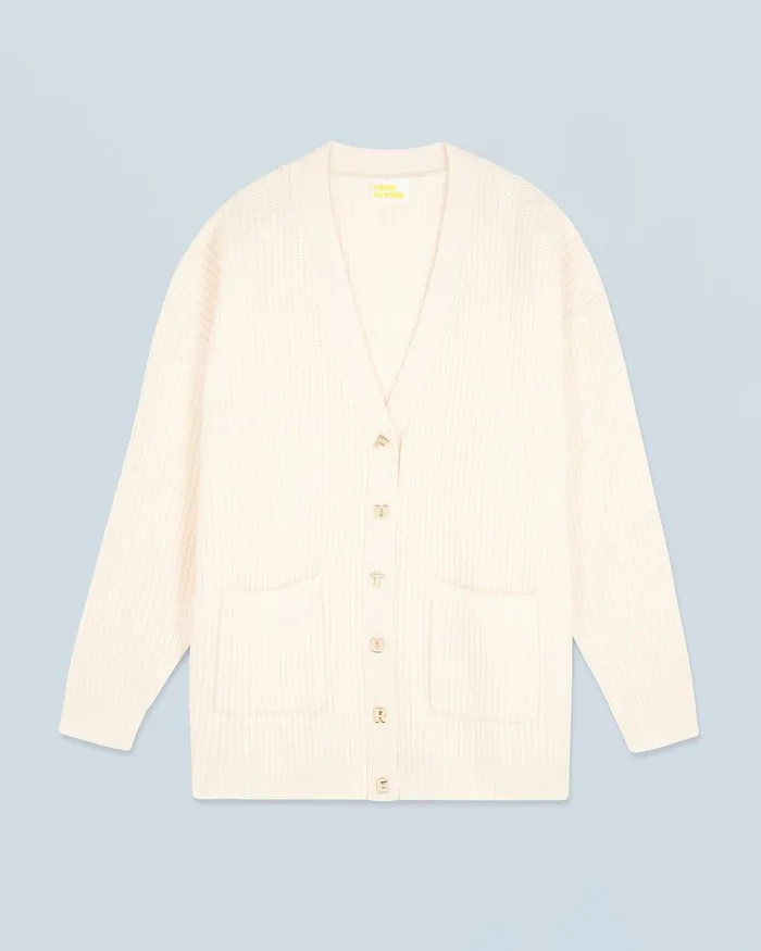 Women Cashmere Sweaters From Future Cardigan Sweater White