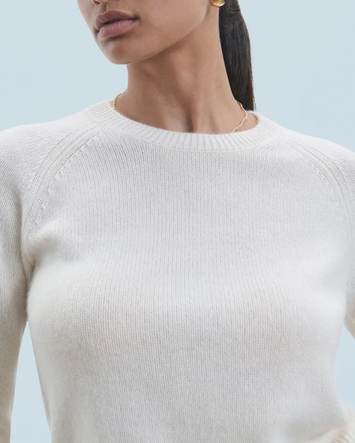 Women Cashmere Sweaters From Future Crewneck Raglan Sweater Neon Green
