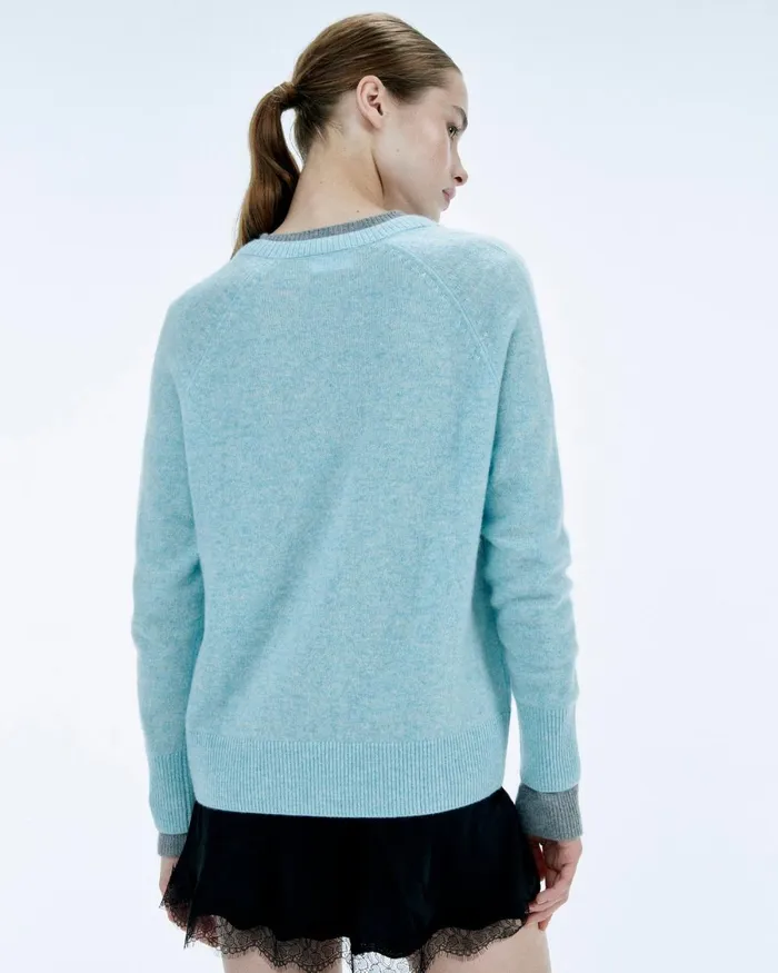 Women Cashmere Sweaters From Future Light Oversize VNeck Sweater Black