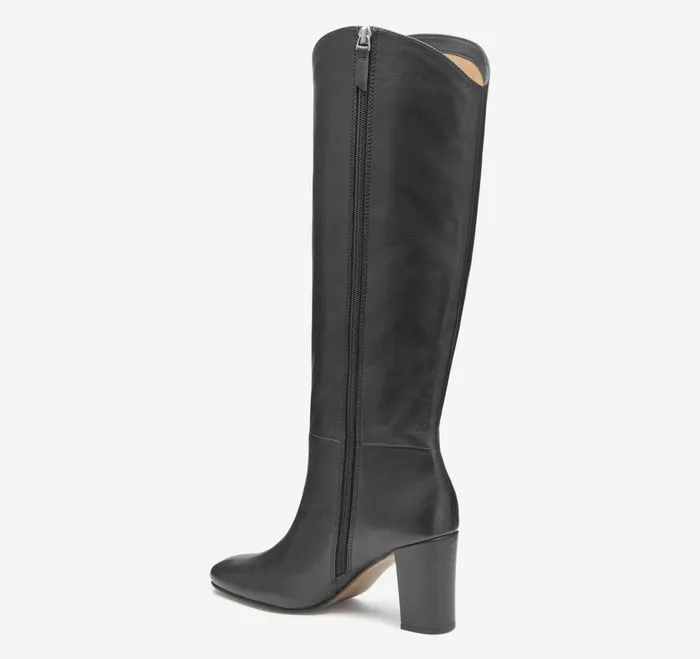 Women Charlotte KneeHigh Boot Black Italian Nappa JohnstonandMurphy Heels and Platform Wedges Women Charlotte KneeHigh Boot Black Italian Nappa JohnstonandMurphy Heels and Platform Wedges