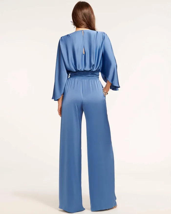 Women Cheri Wide Leg Jumpsuit True Blue Ramy Brook Dresses Women Cheri Wide Leg Jumpsuit True Blue Ramy Brook Dresses
