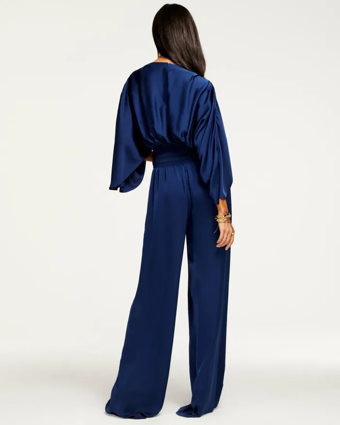 Women Cheri Wide Leg Jumpsuit True Blue Ramy Brook Dresses Women Cheri Wide Leg Jumpsuit True Blue Ramy Brook Dresses