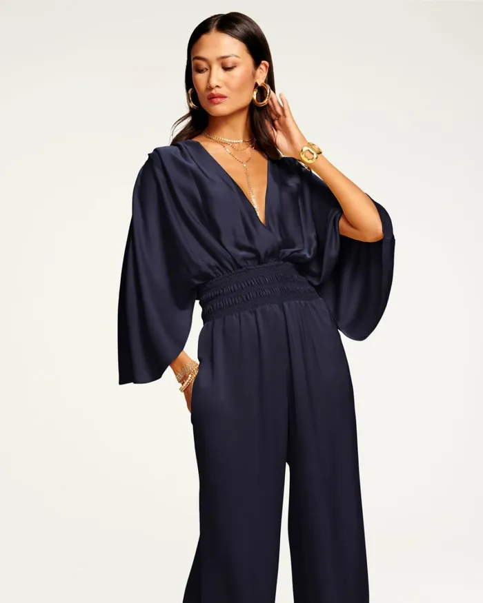 Women Cheri Wide Leg Jumpsuit True Blue Ramy Brook Dresses Women Cheri Wide Leg Jumpsuit True Blue Ramy Brook Dresses