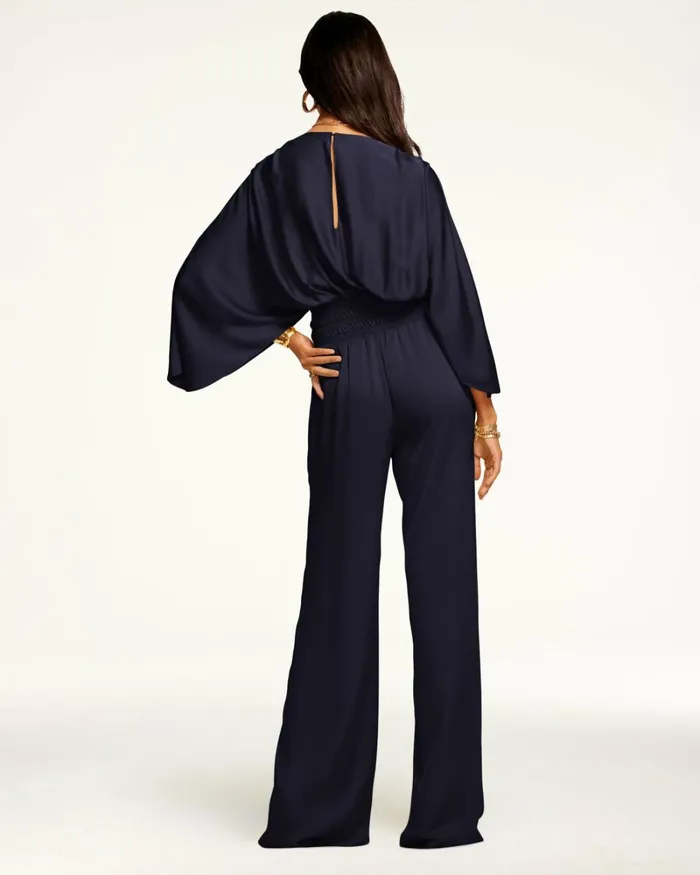 Women Cheri Wide Leg Jumpsuit True Blue Ramy Brook Dresses Women Cheri Wide Leg Jumpsuit True Blue Ramy Brook Dresses
