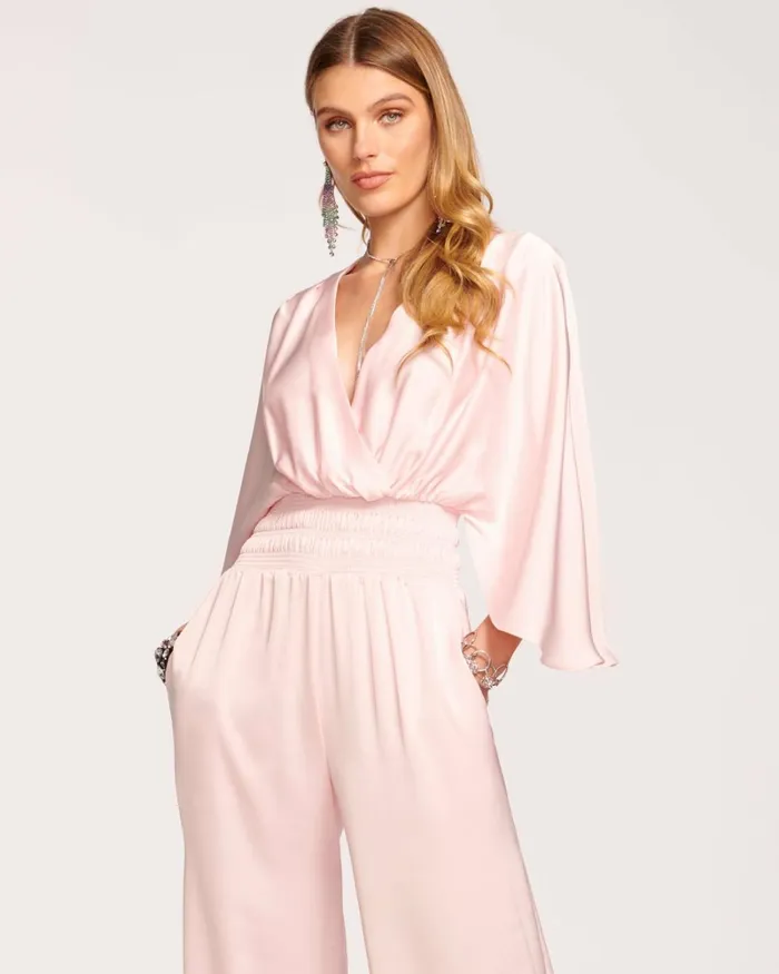 Women Cheri Wide Leg Jumpsuit True Blue Ramy Brook Dresses Women Cheri Wide Leg Jumpsuit True Blue Ramy Brook Dresses