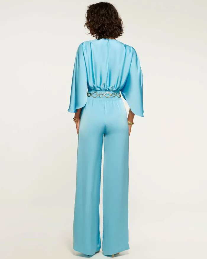 Women Cheri Wide Leg Jumpsuit True Blue Ramy Brook Dresses Women Cheri Wide Leg Jumpsuit True Blue Ramy Brook Dresses