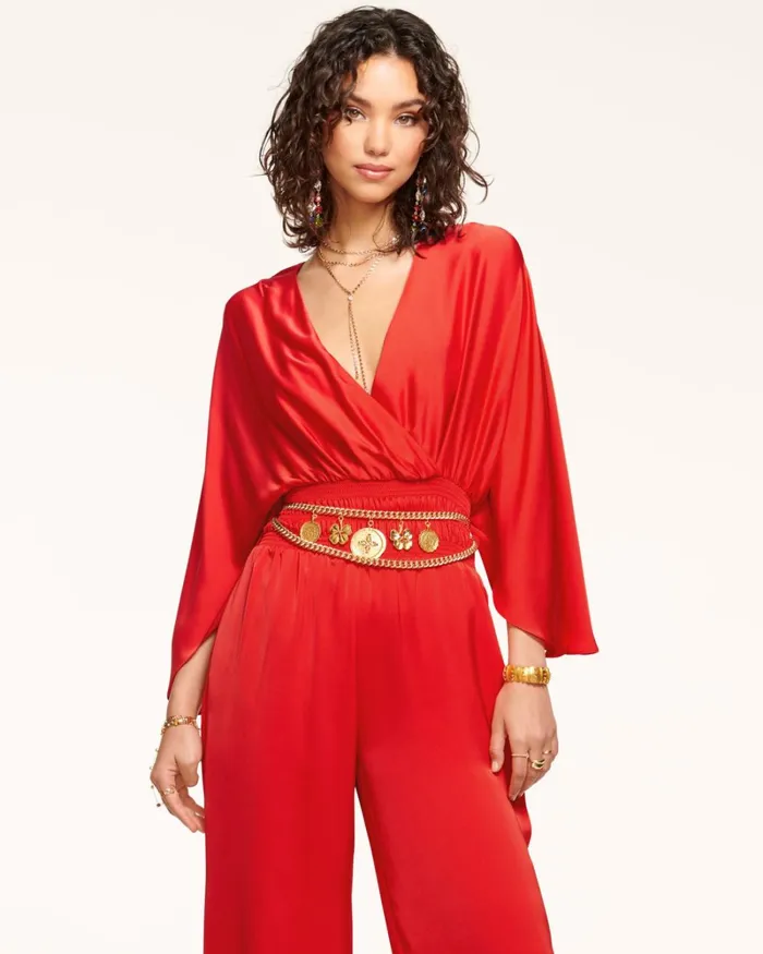 Women Cheri Wide Leg Jumpsuit True Blue Ramy Brook Dresses Women Cheri Wide Leg Jumpsuit True Blue Ramy Brook Dresses