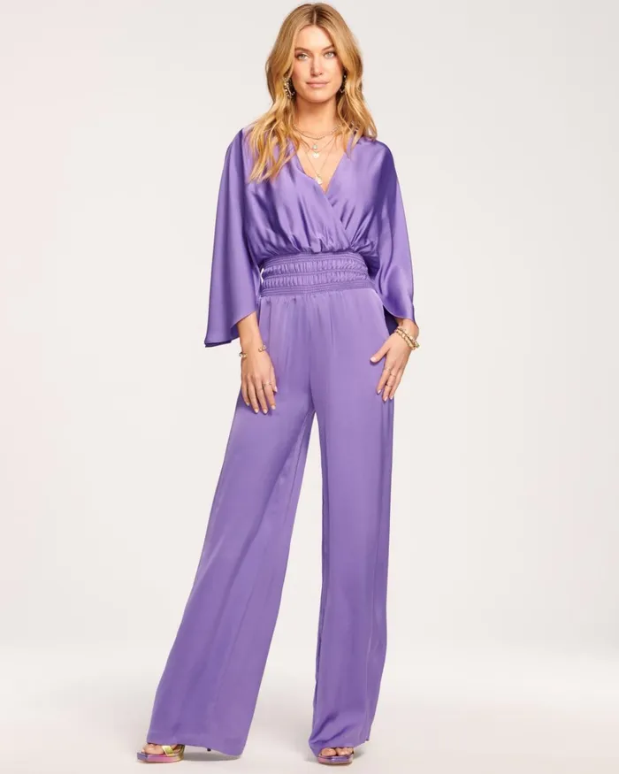 Women Cheri Wide Leg Jumpsuit True Blue Ramy Brook Dresses Women Cheri Wide Leg Jumpsuit True Blue Ramy Brook Dresses